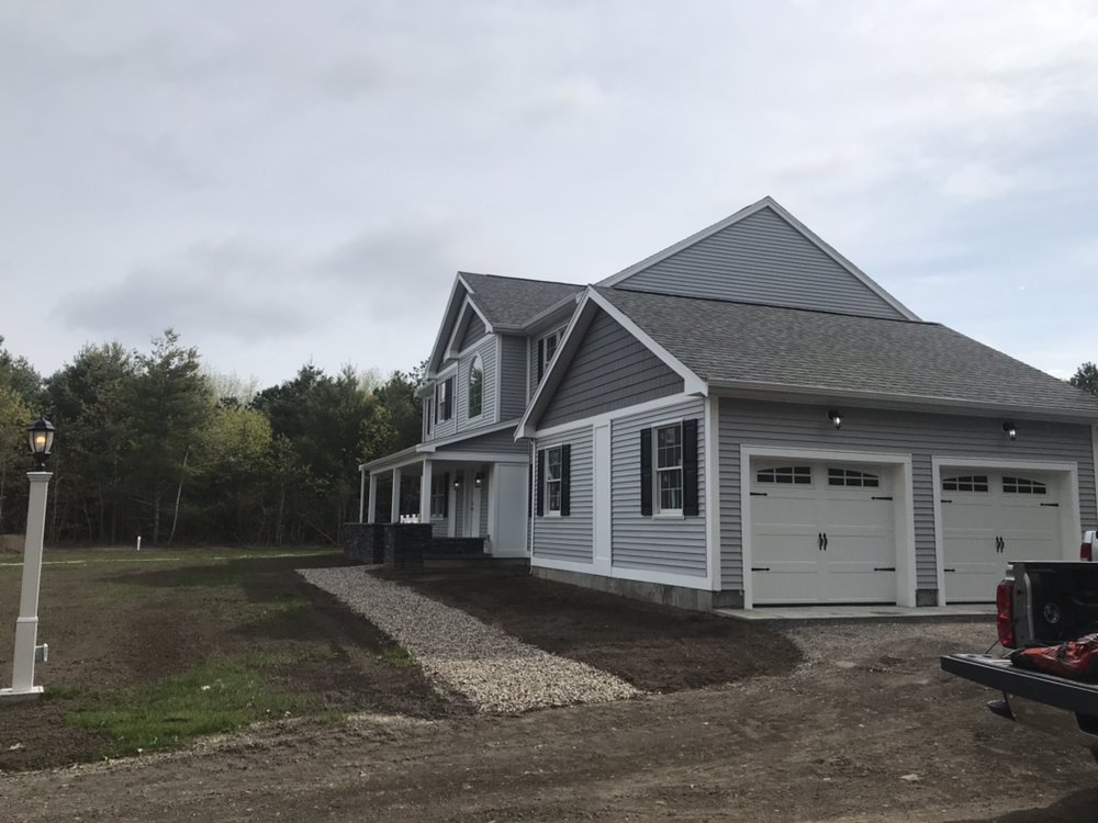 New construction home with all new security and driveway lighting