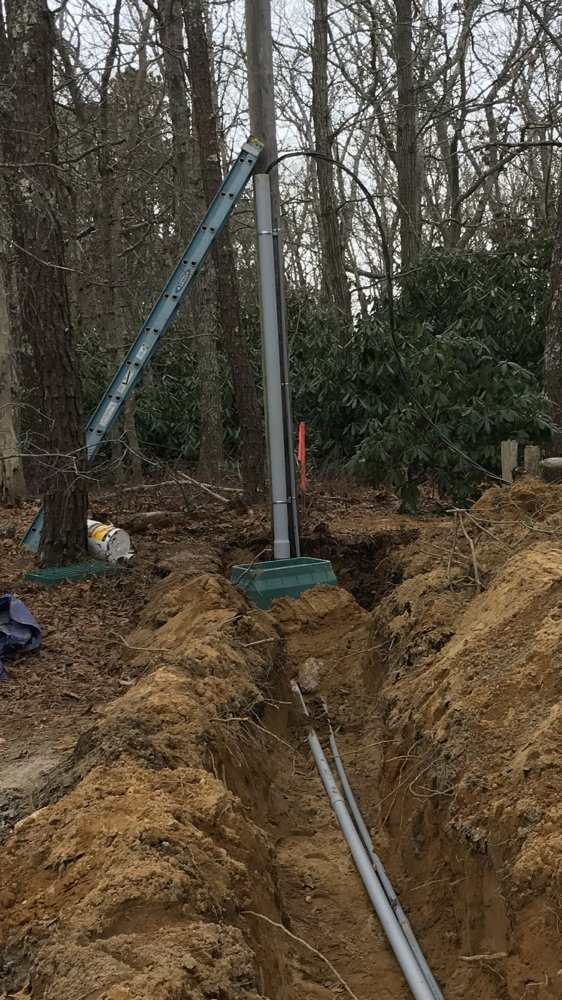 Underground electrical service for new home